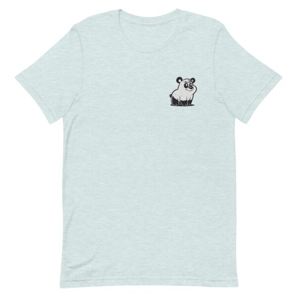 Heather Prism Ice Blue Classic Embroidered Pizzly Bear T-shirt