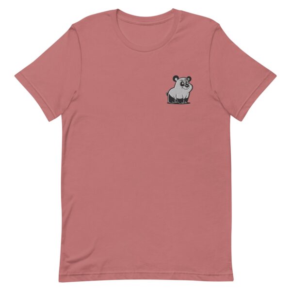 Mauve Classic Embroidered Pizzly Bear T-shirt