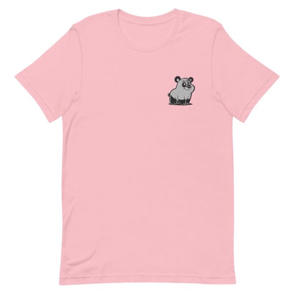 Pink Classic Embroidered Pizzly Bear T-shirt