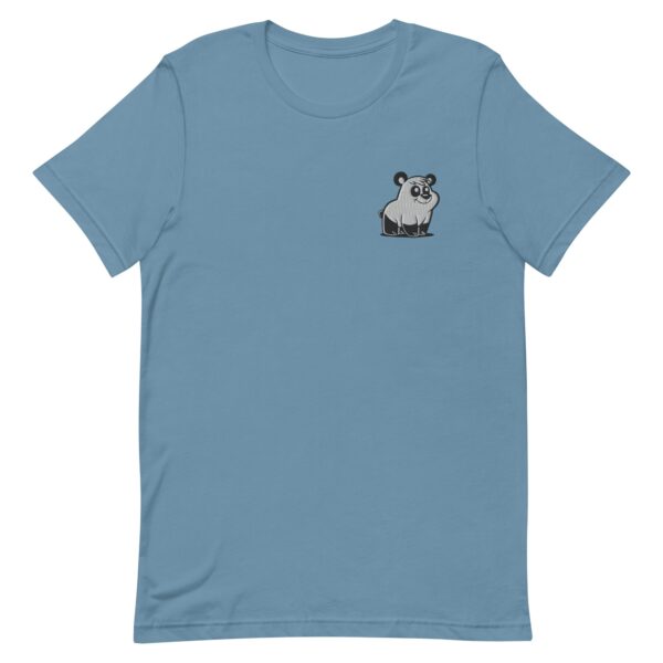 Steel Blue Classic Embroidered Pizzly Bear T-shirt