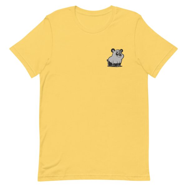 Yellow Classic Embroidered Pizzly Bear T-shirt